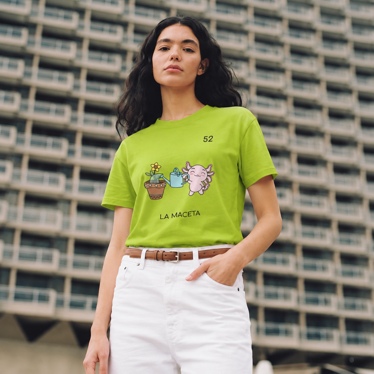 Playera Axoloteria La Maceta Ajolote