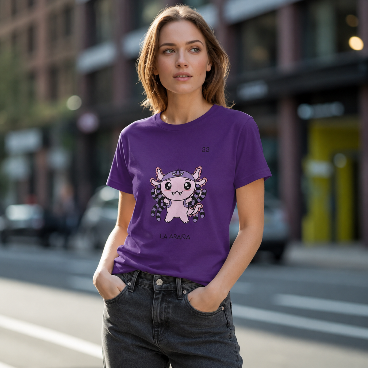 Playera Axoloteria La Araña Ajolote