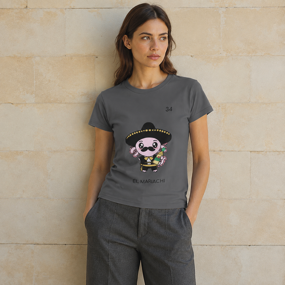 Playera Axoloteria El Mariachi Ajolote