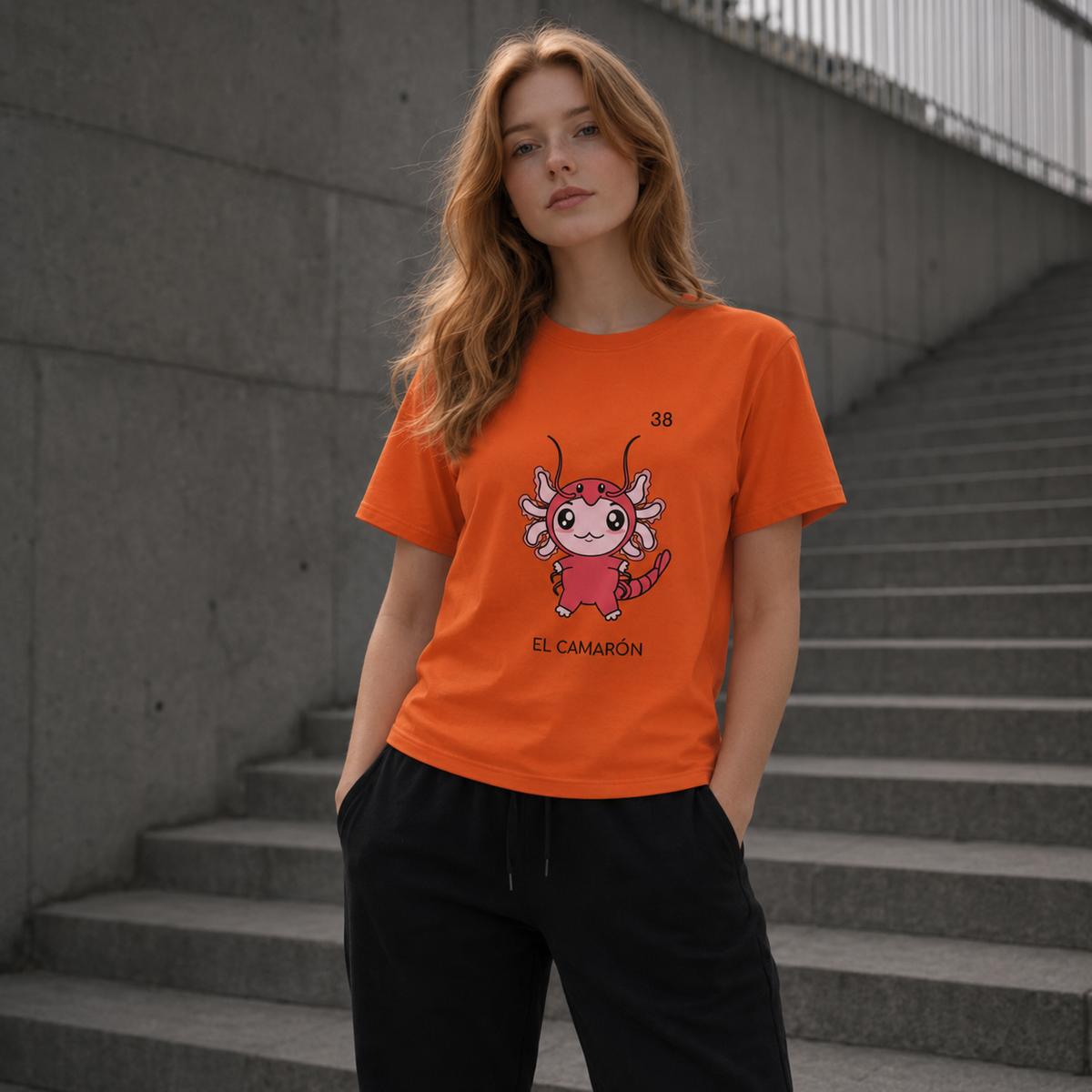Playera Axoloteria El Camaron Ajolote