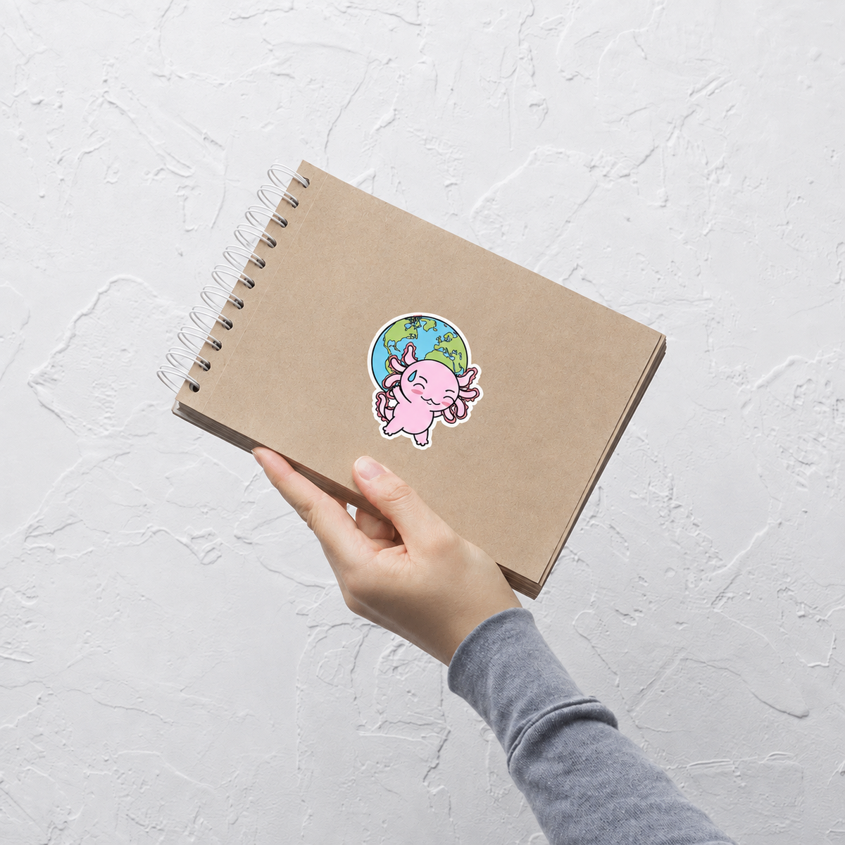 Sticker Axoloteria El Mundo Ajolote