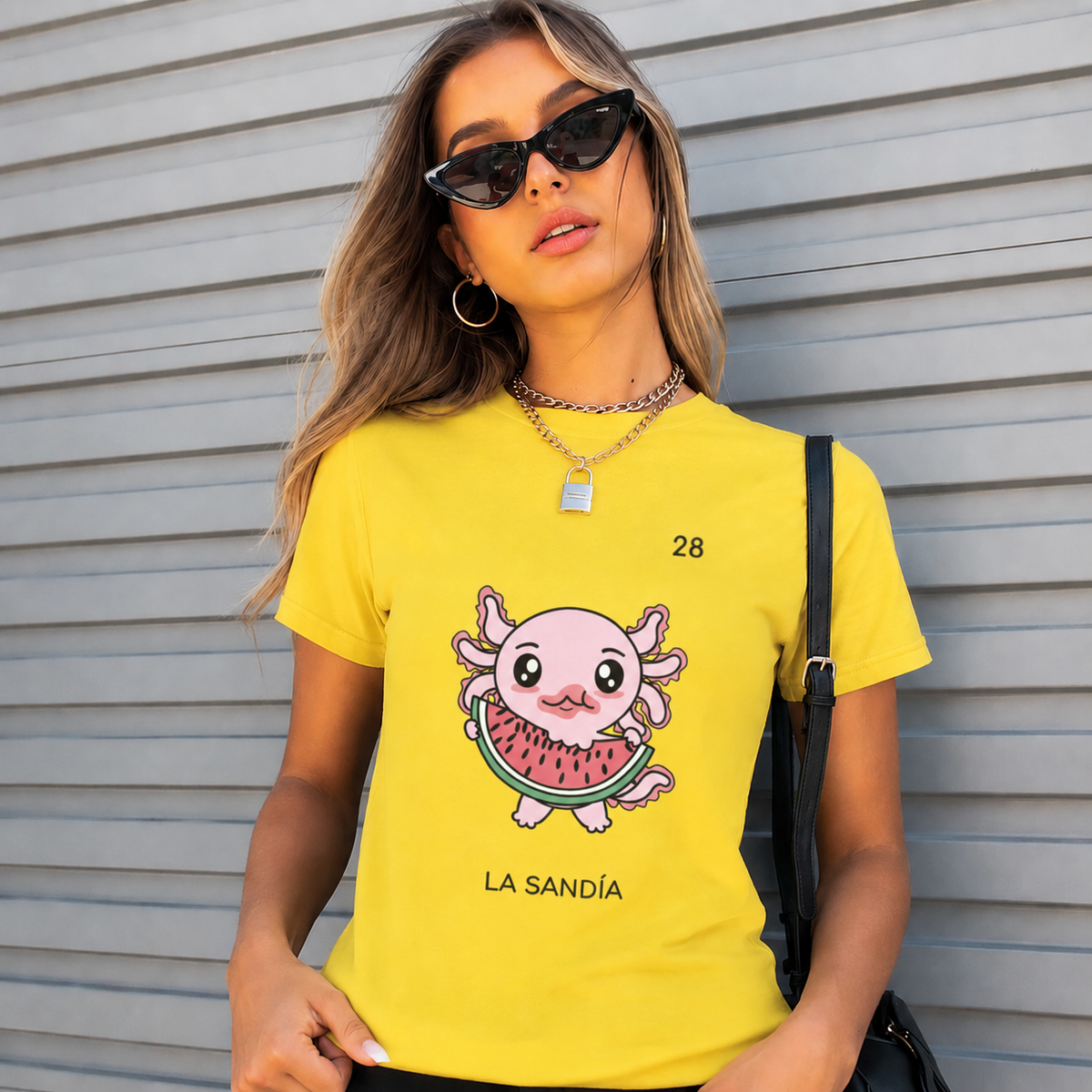 Playera Axoloteria La Sandia Ajolote