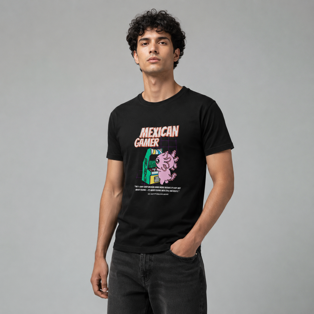 Playera Ajolotito Gamer