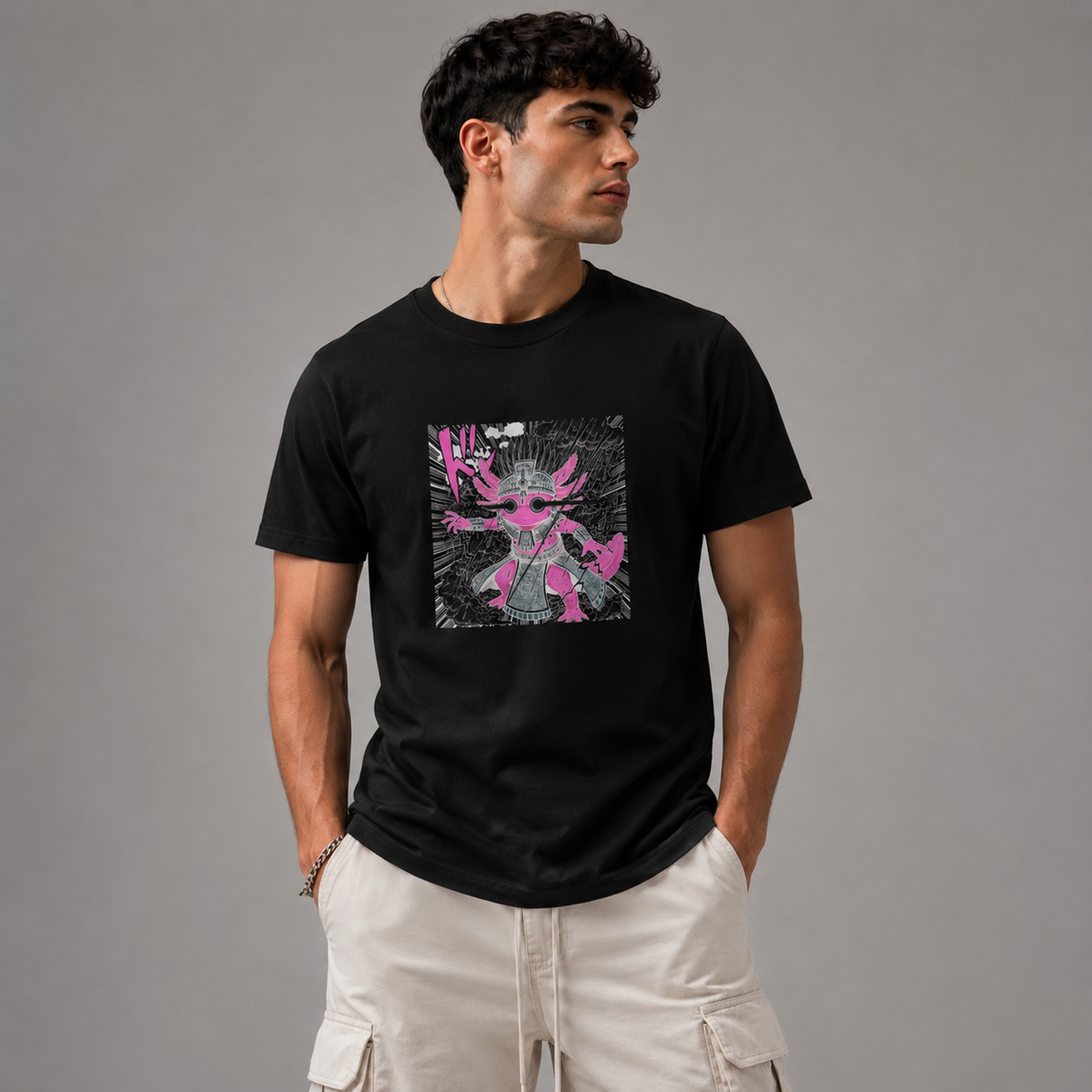 Playera Ajolotito Azteca