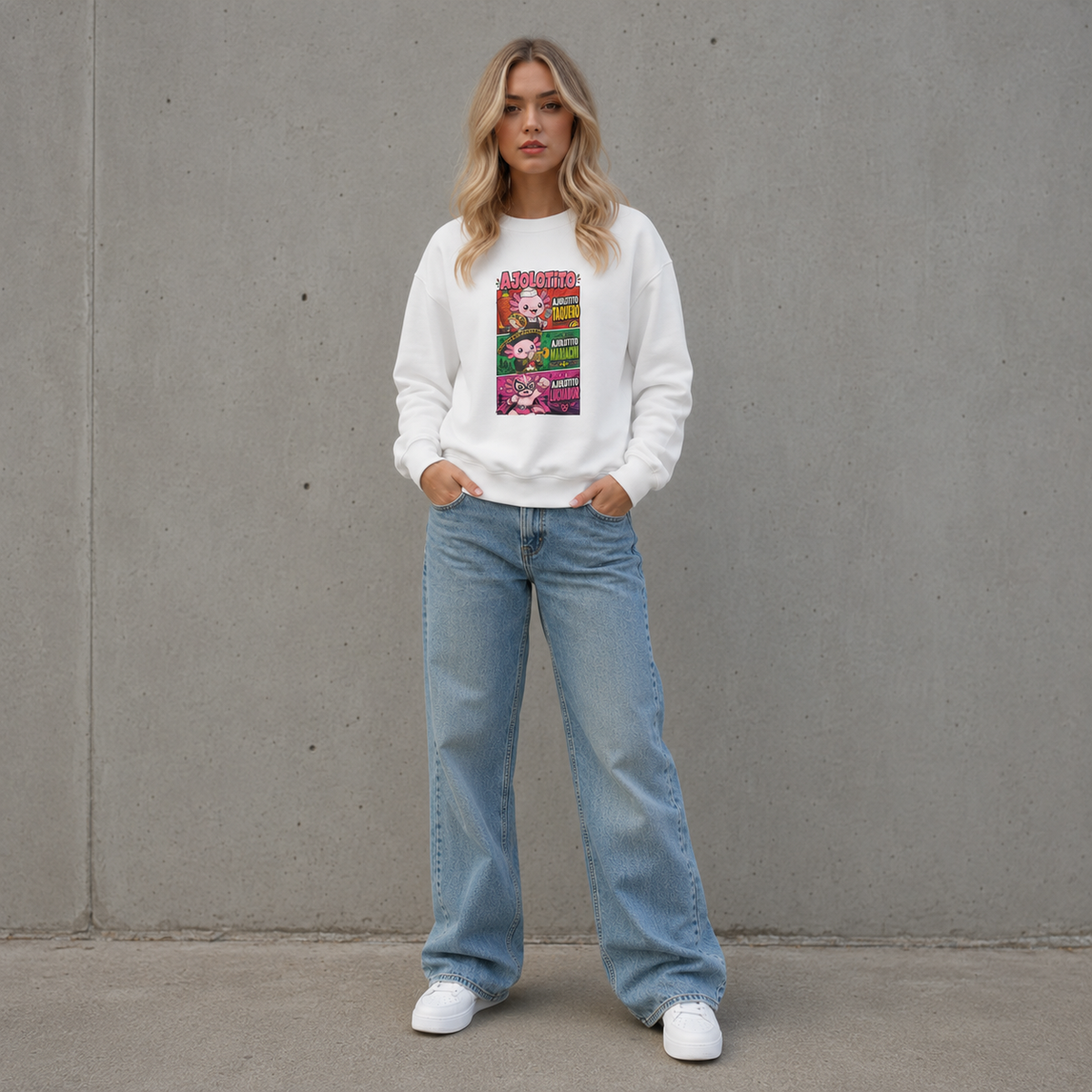 Sudadera Ajolotito Personajes Unisex