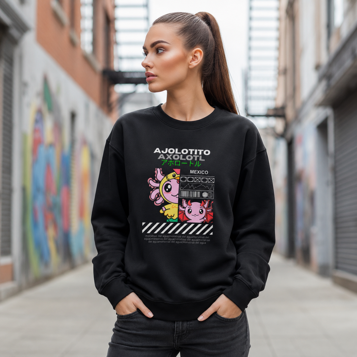 Sudadera Ajolotito Axolotl Unisex