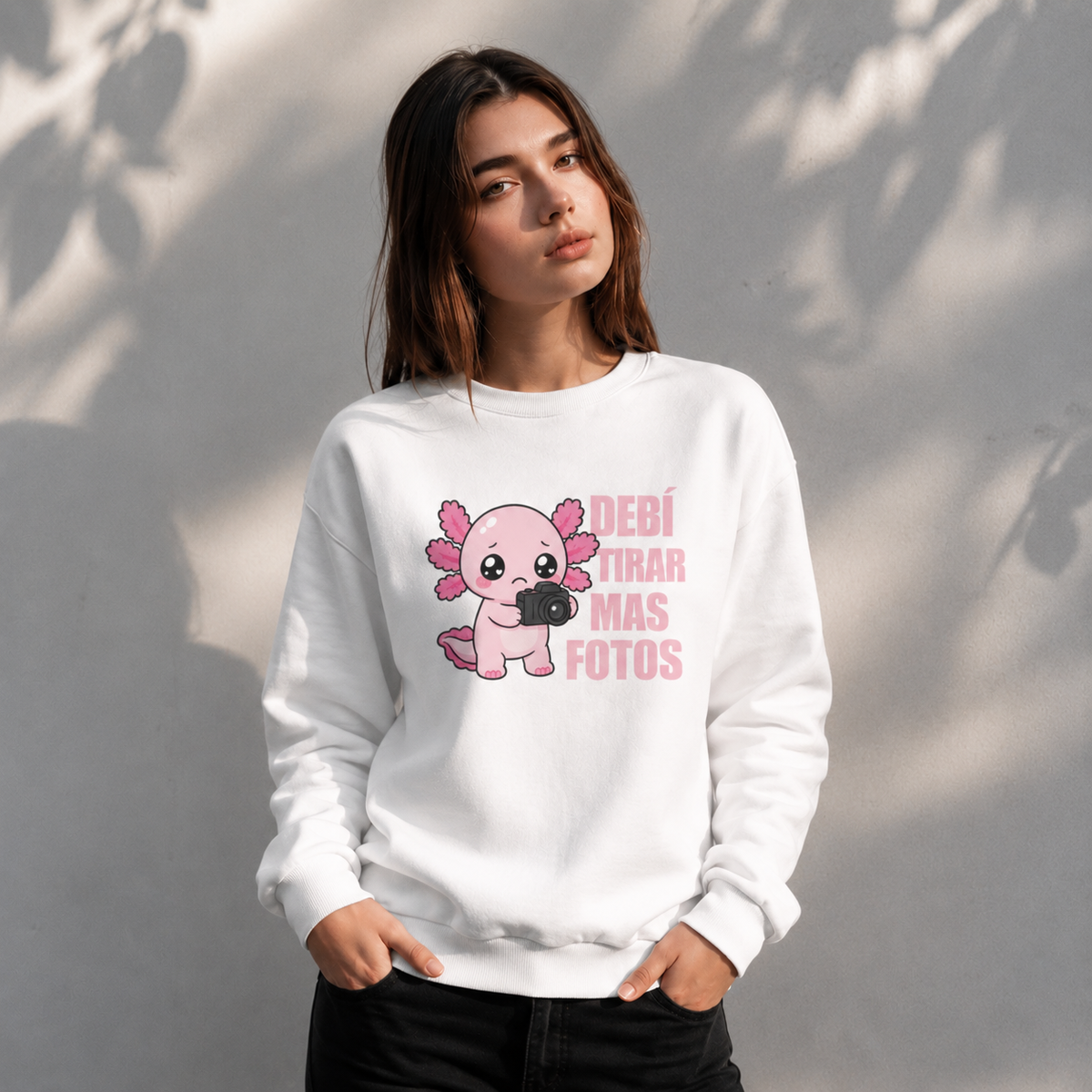 Sudadera Ajolotito Tirar Mas Fotos Unisex