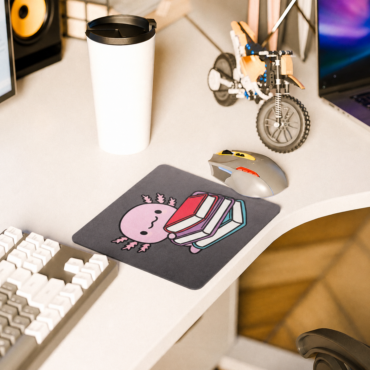 Mousepad Ajolote Lector Xo The Monster