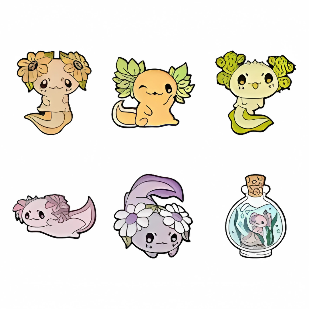 Set Ajolotito Naturaleza