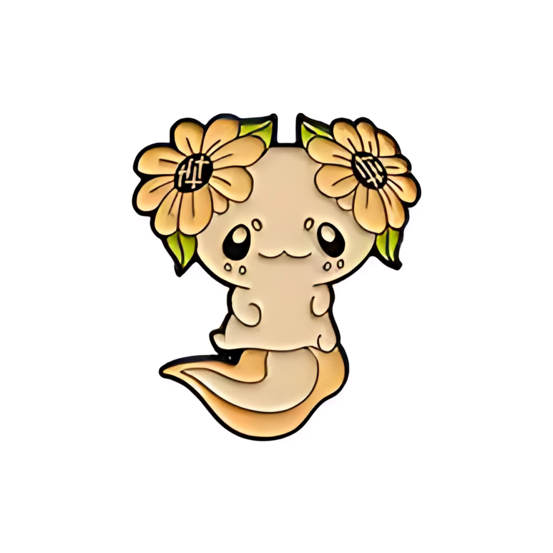 Pin Ajolotito Girasol