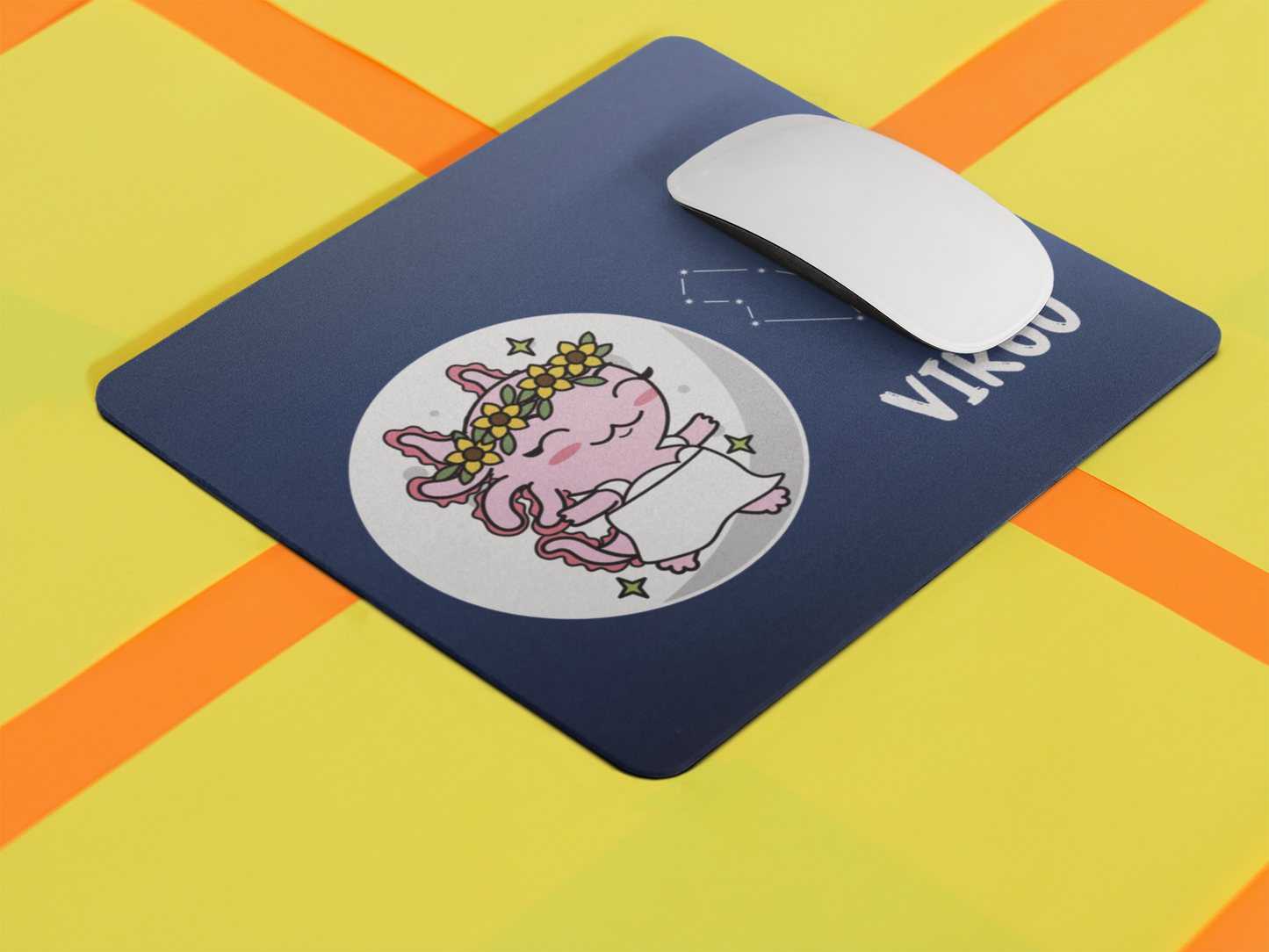 Mousepad Axolotzin Horóscopos Virgo Ajolote Vers. 2