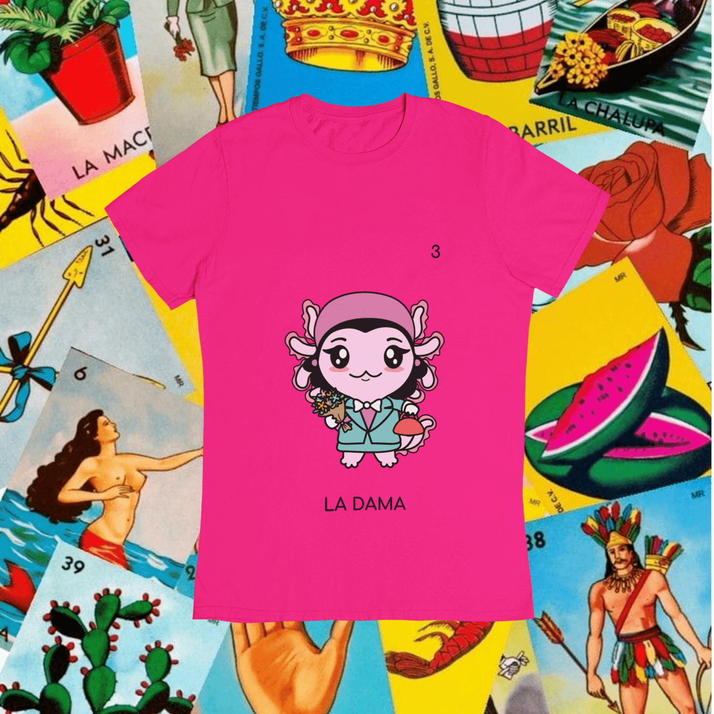 Playera Axoloteria La Dama