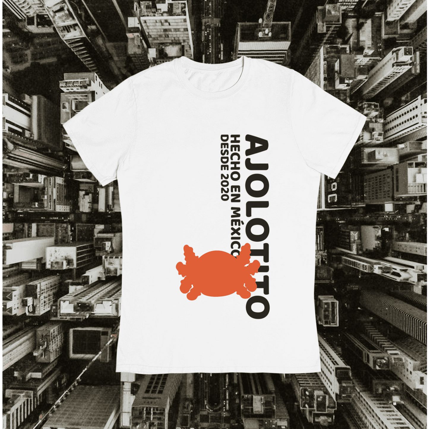 Playera Urbana Ajolotito Hecho En MǸxico Desde 2020 Adulto E Infantil