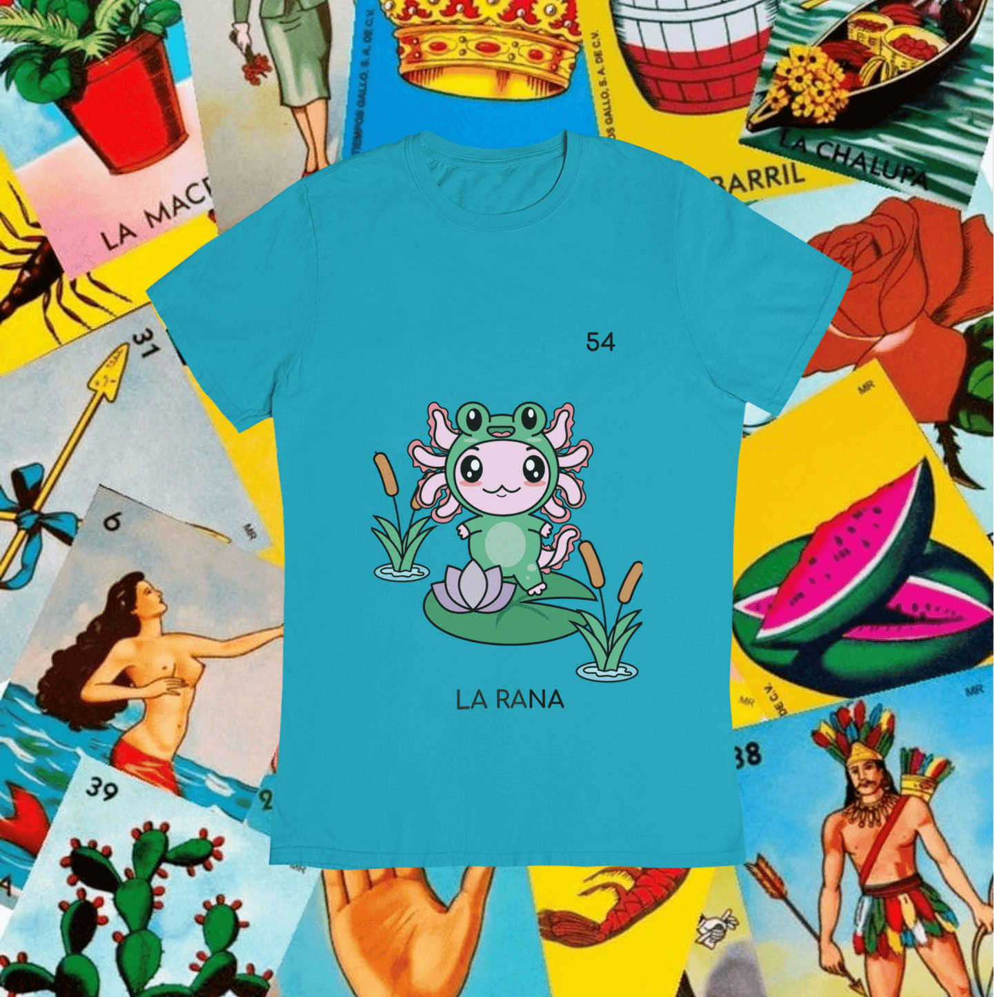 Playera Axoloteria La Rana Ajolote