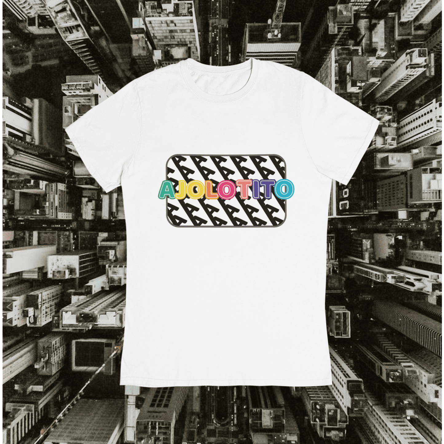 Playera Urbana Letras Ajolotito Colores Ajolote Adulto E Infantil