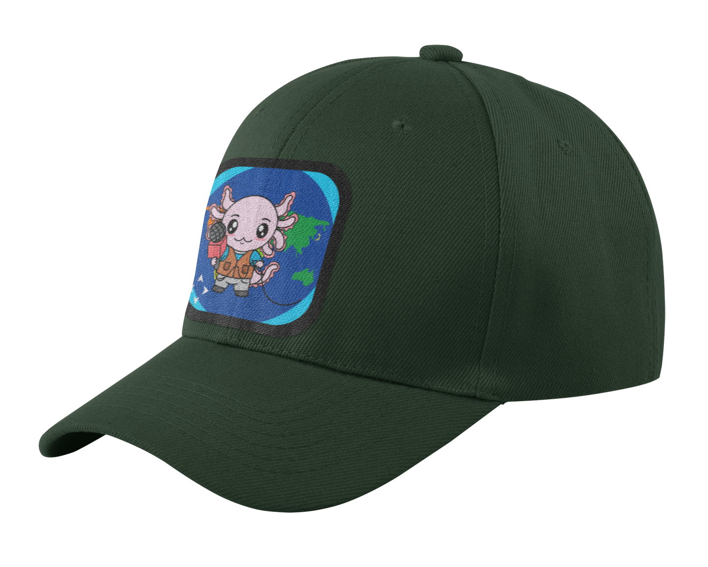 Gorra Unisex Curva Axolotzin Reportero