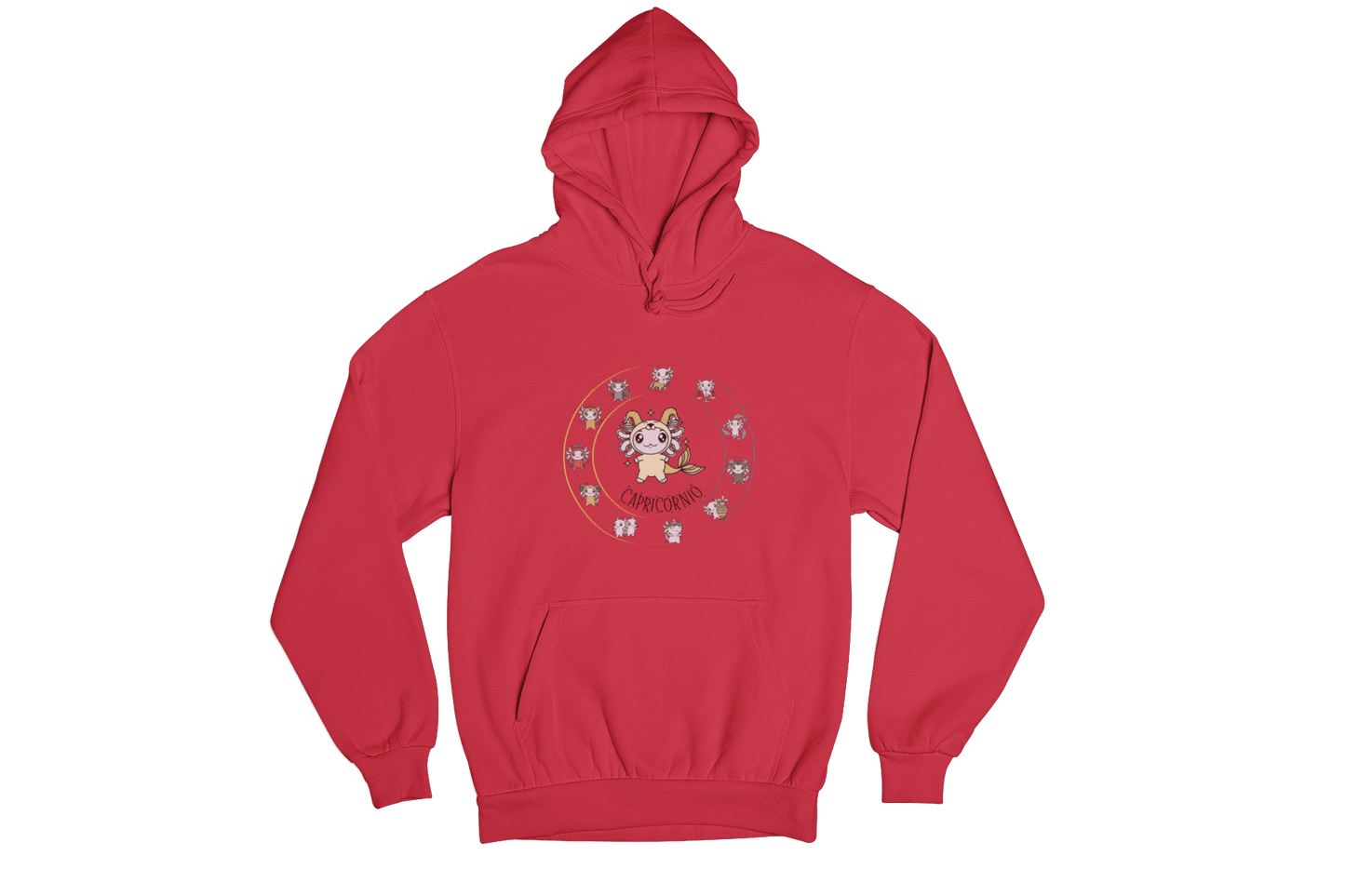 Hoodie Horóscopos Capricornio Axolotzin Ajolote Unisex