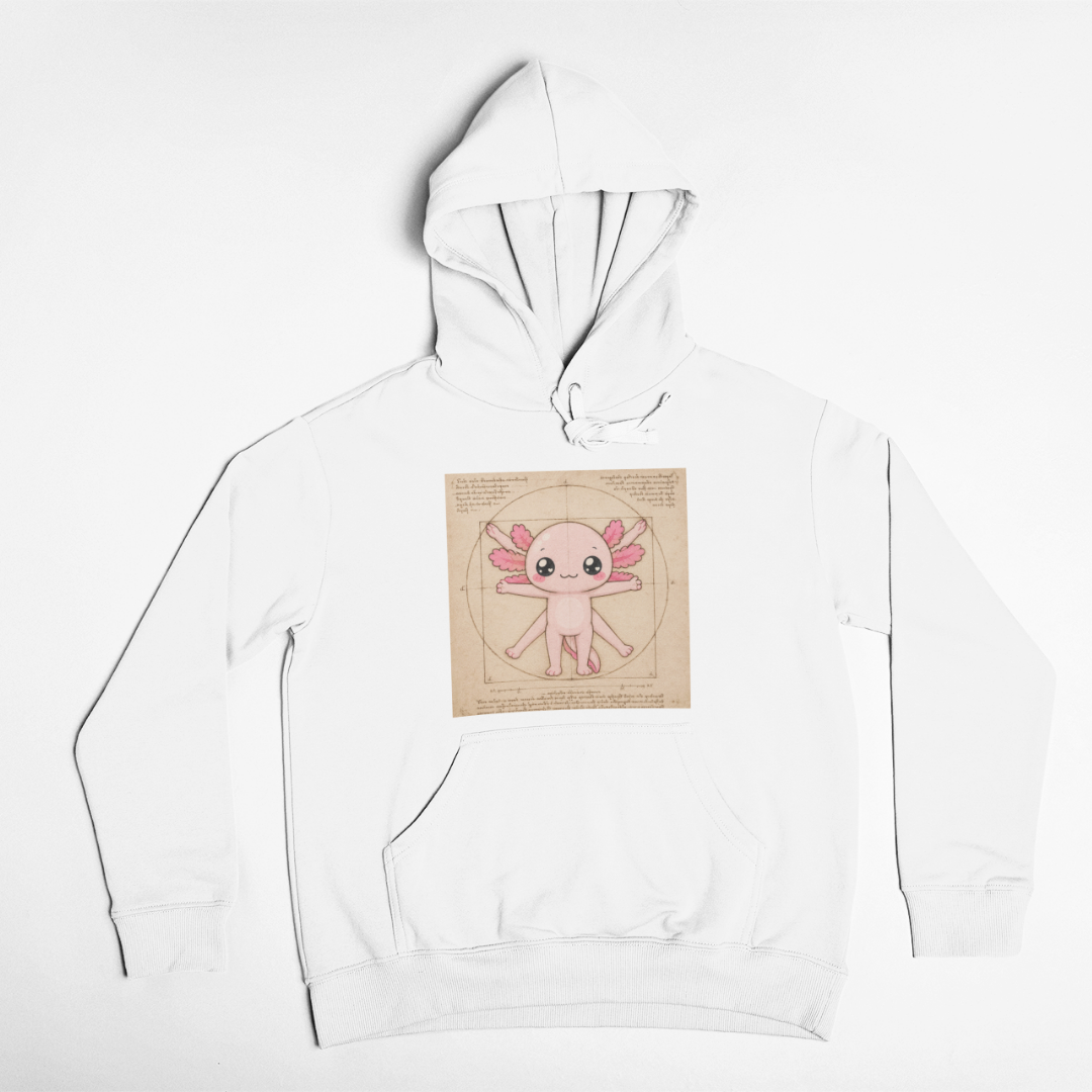 Hoodie Ajolotito Vitruvio Unisex