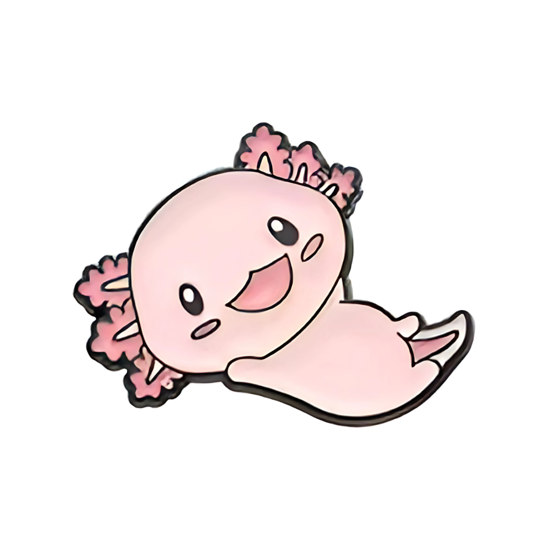 Pin Ajolotito Relajado Kawaii