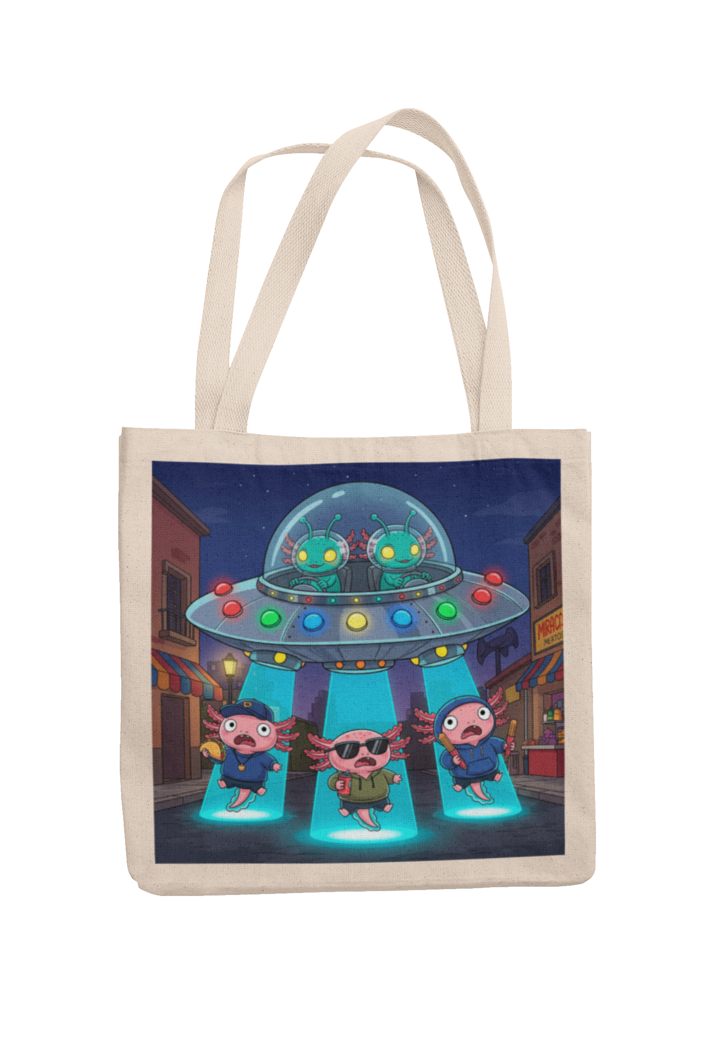 BOLSA TOTE AJOLOTE PLATILLO OVNI