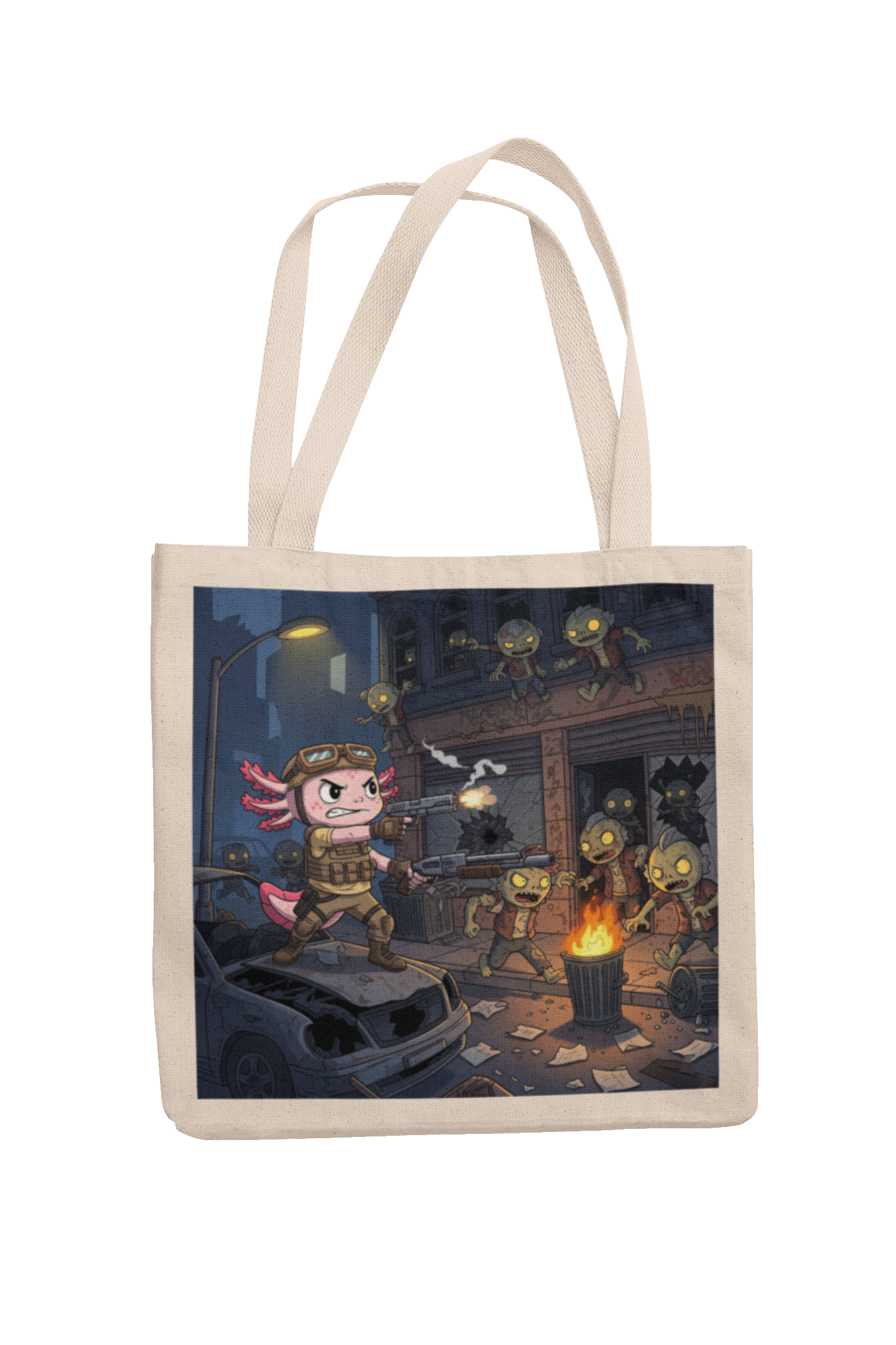 BOLSA TOTE ZOMBIE AJOLOTITO