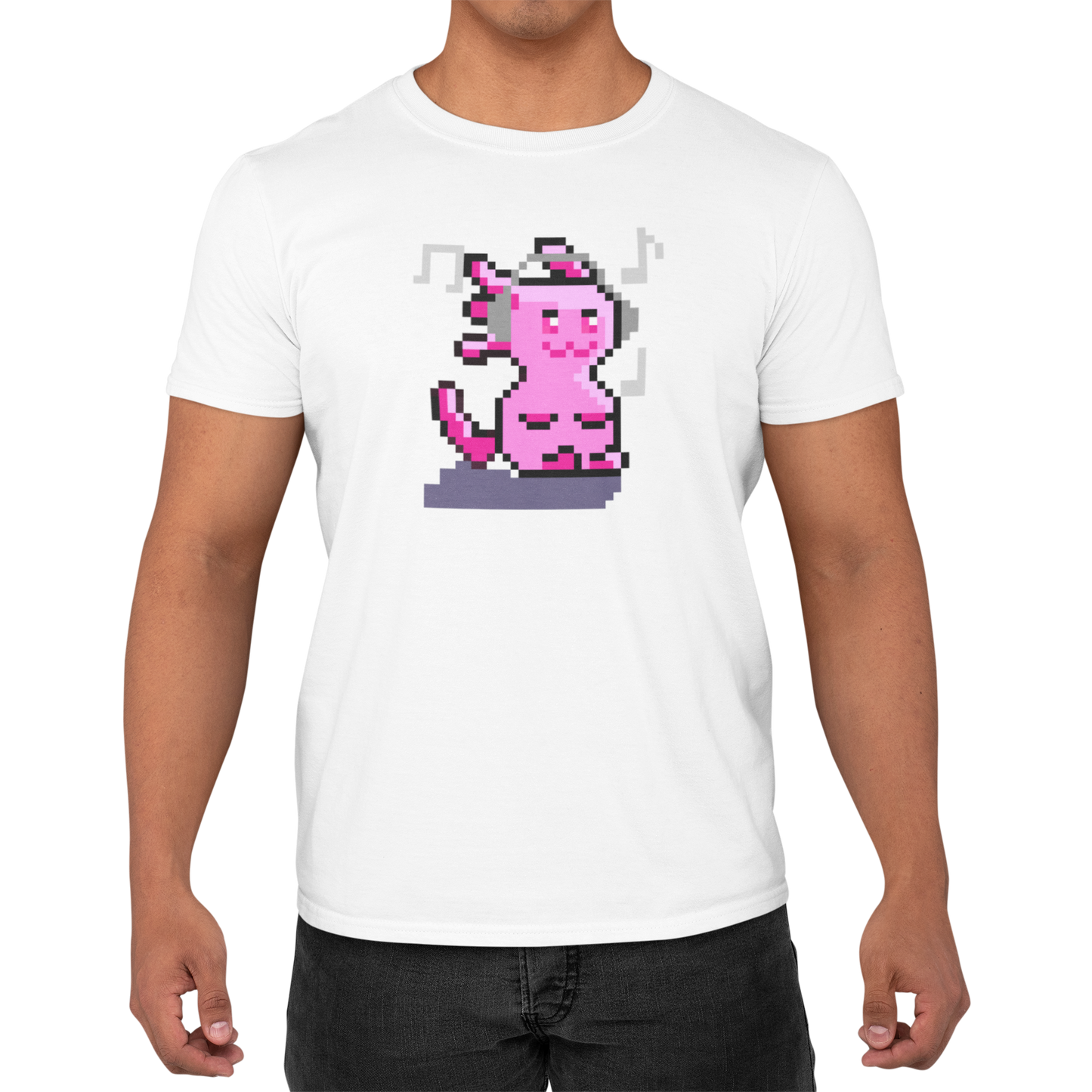 Playera Axolotl Bit Music Ajolote Adulto E Infantil