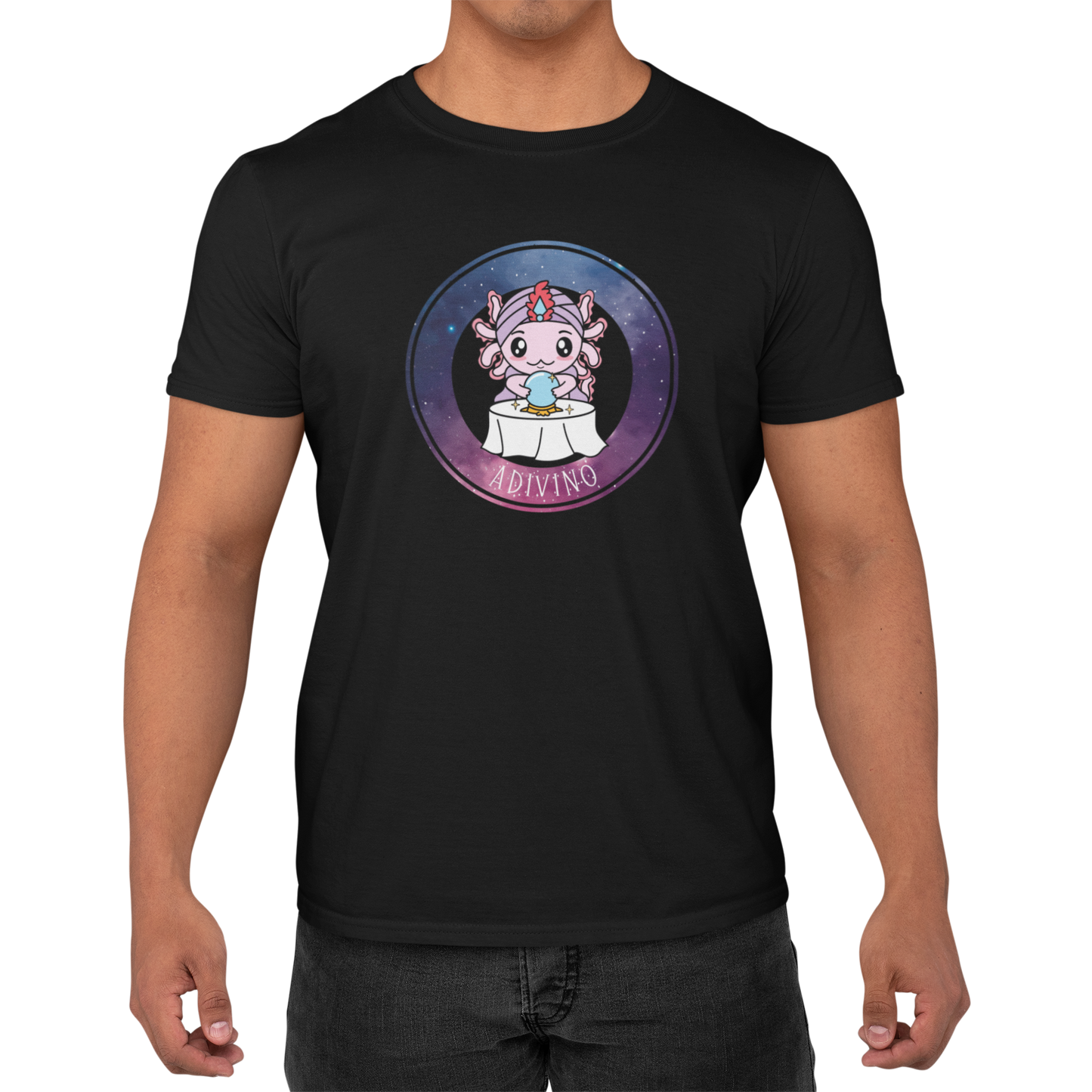 Playera Axolotzin Horoscopos Galaxy Adivino Ajolote Adulto E Infantil