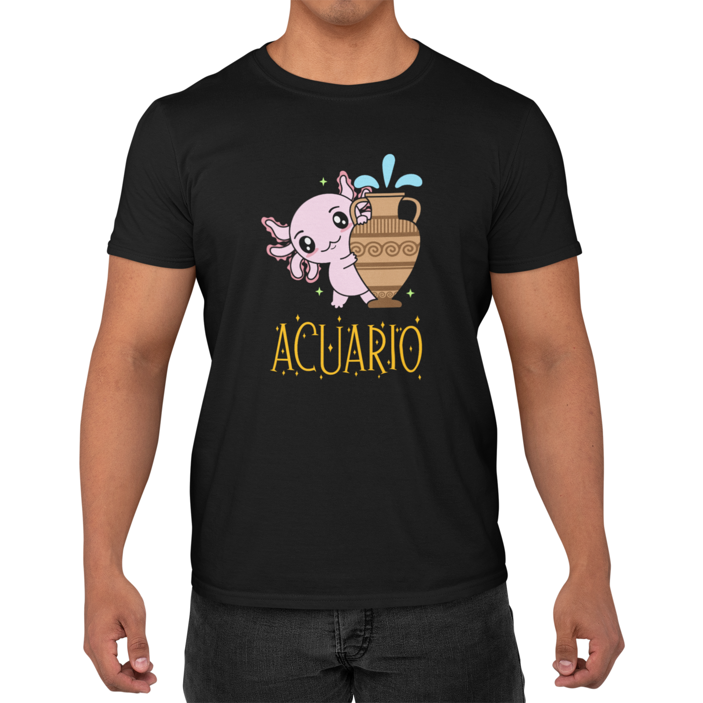 Playera Axolotzin Horoscopos Nombre Acuario Ajolote Adulto E Infantil