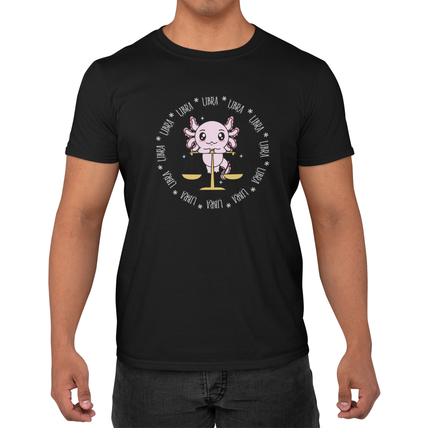 Playera Axolotzin Horoscopos Aro Libra Ajolote Adulto E Infantil