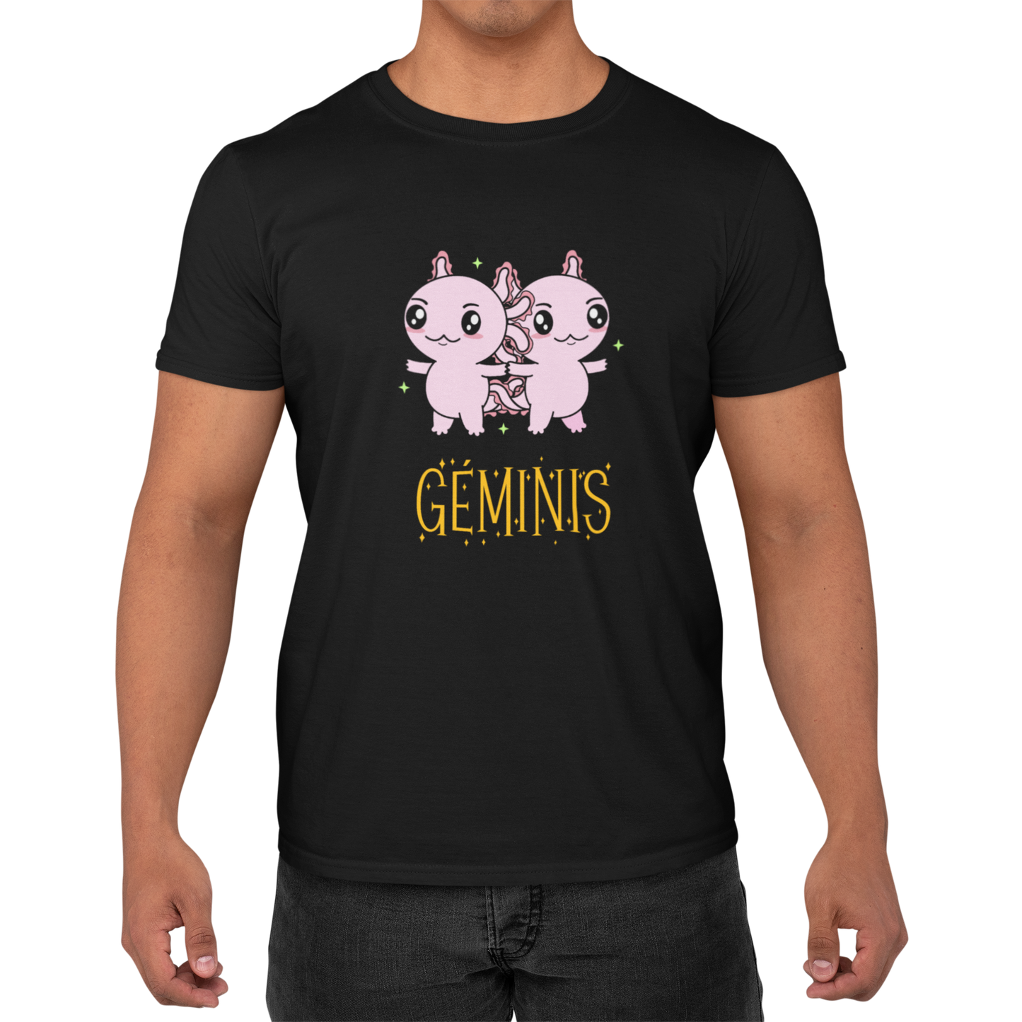 Playera Axolotzin Horoscopos Nombre Geminis Ajolote Adulto E Infantil
