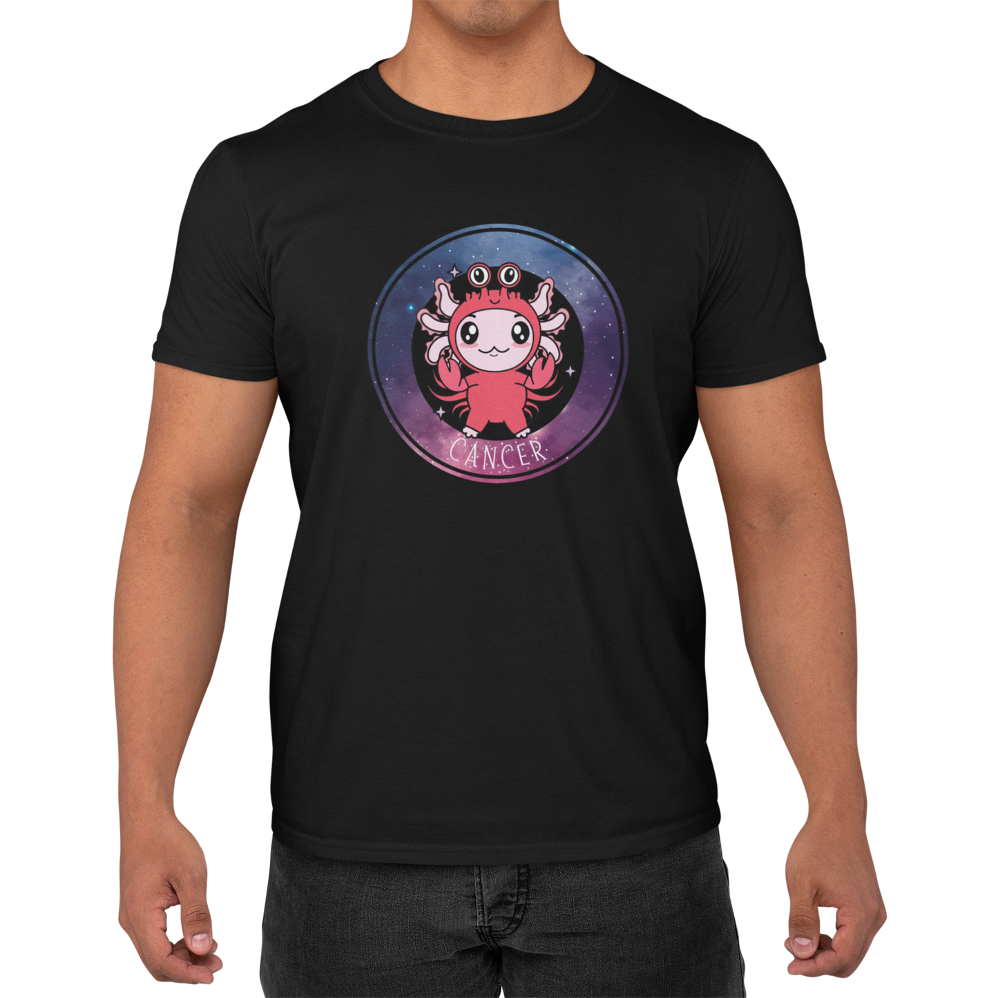 Playera Axolotzin Horoscopos Galaxy Cancer Ajolote Adulto E Infantil