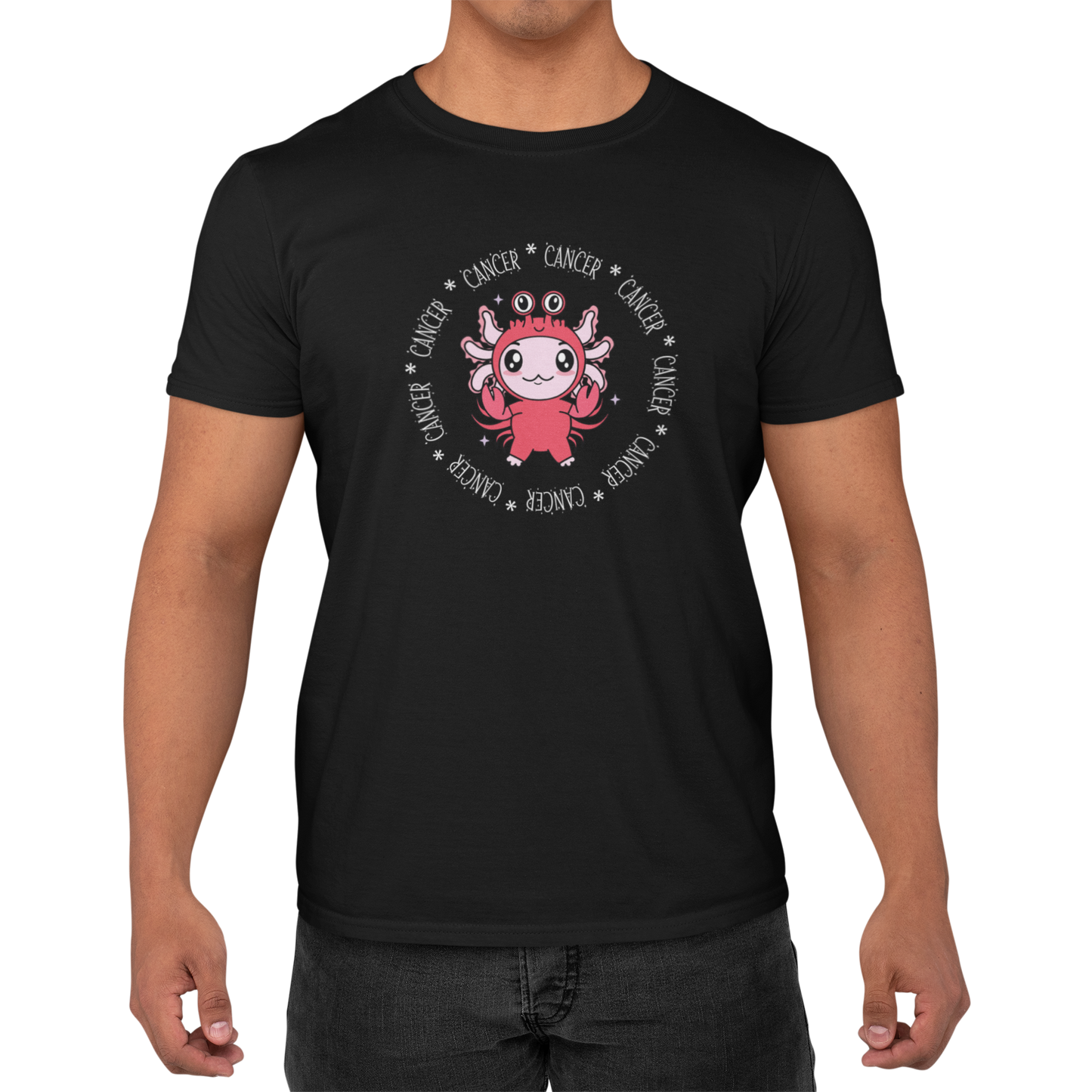 Playera Axolotzin Horoscopos Aro Cancer Ajolote Adulto E Infantil