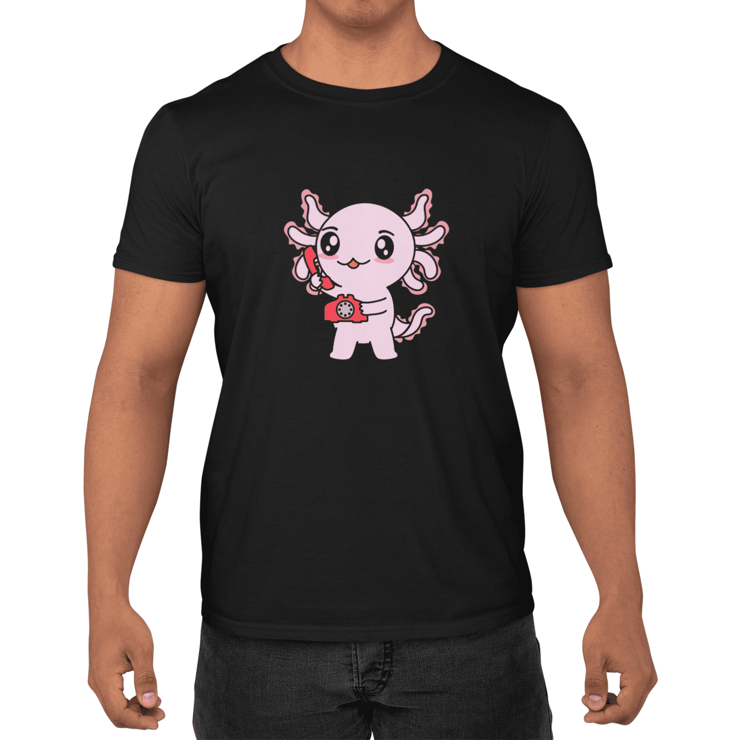 Playera Axolotzin Telefono Ajolote Adulto