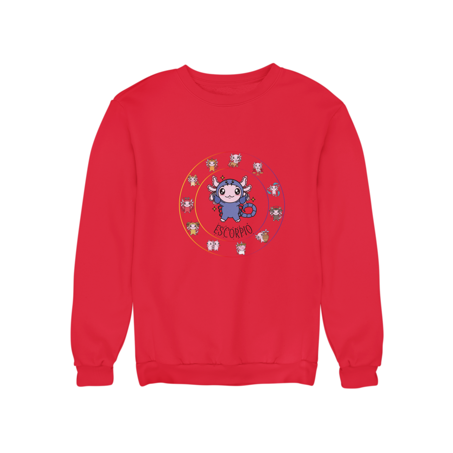 Sudadera Horóscopos Escorpio Axolotzin Ajolote Unisex