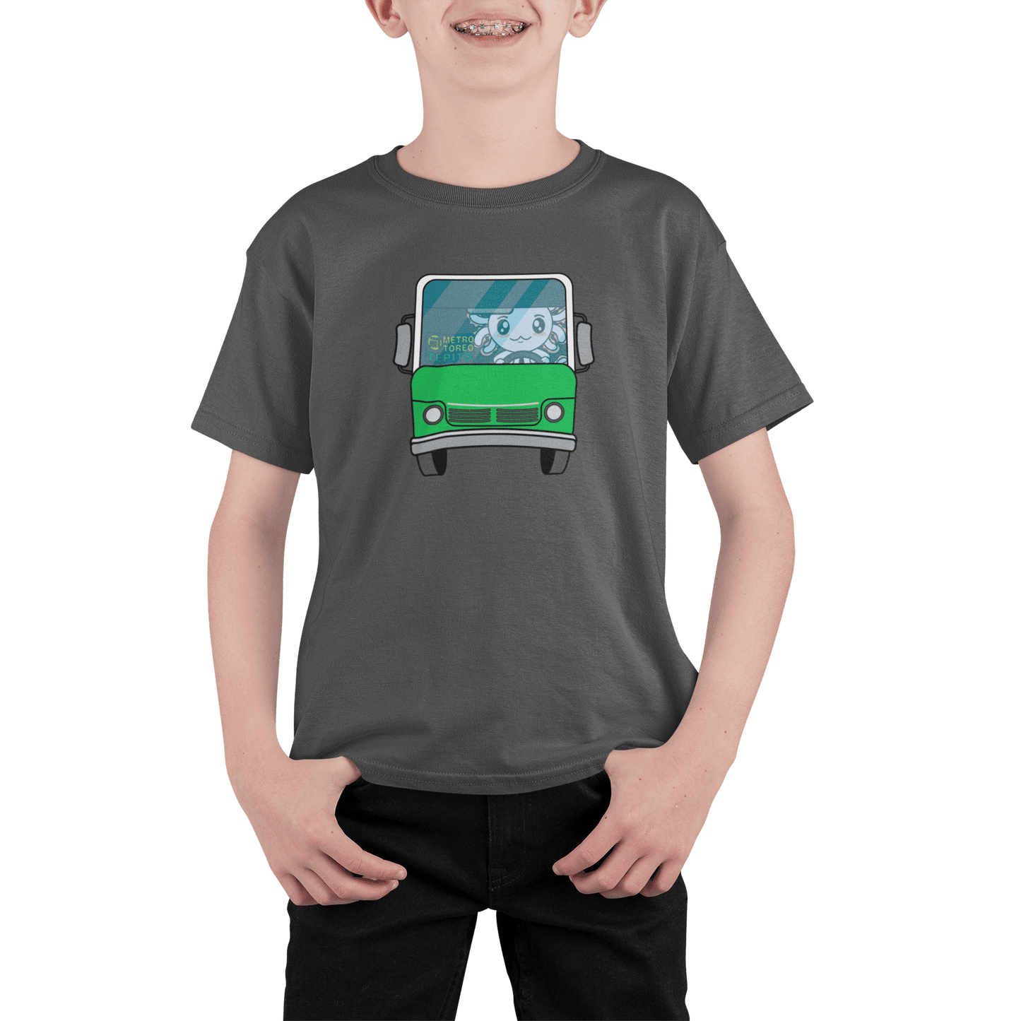 Playera Axolotzin Microbusero Ajolote Adulto E Infantil