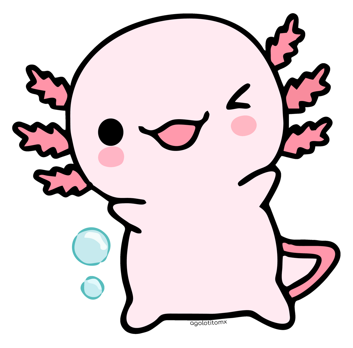 Sticker Ajolote Bailando Xo The Monster