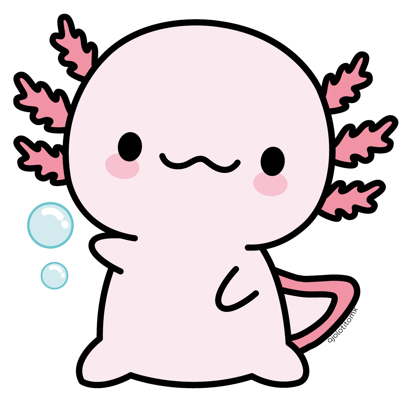 Sticker Ajolote Saludando Xo The Monster