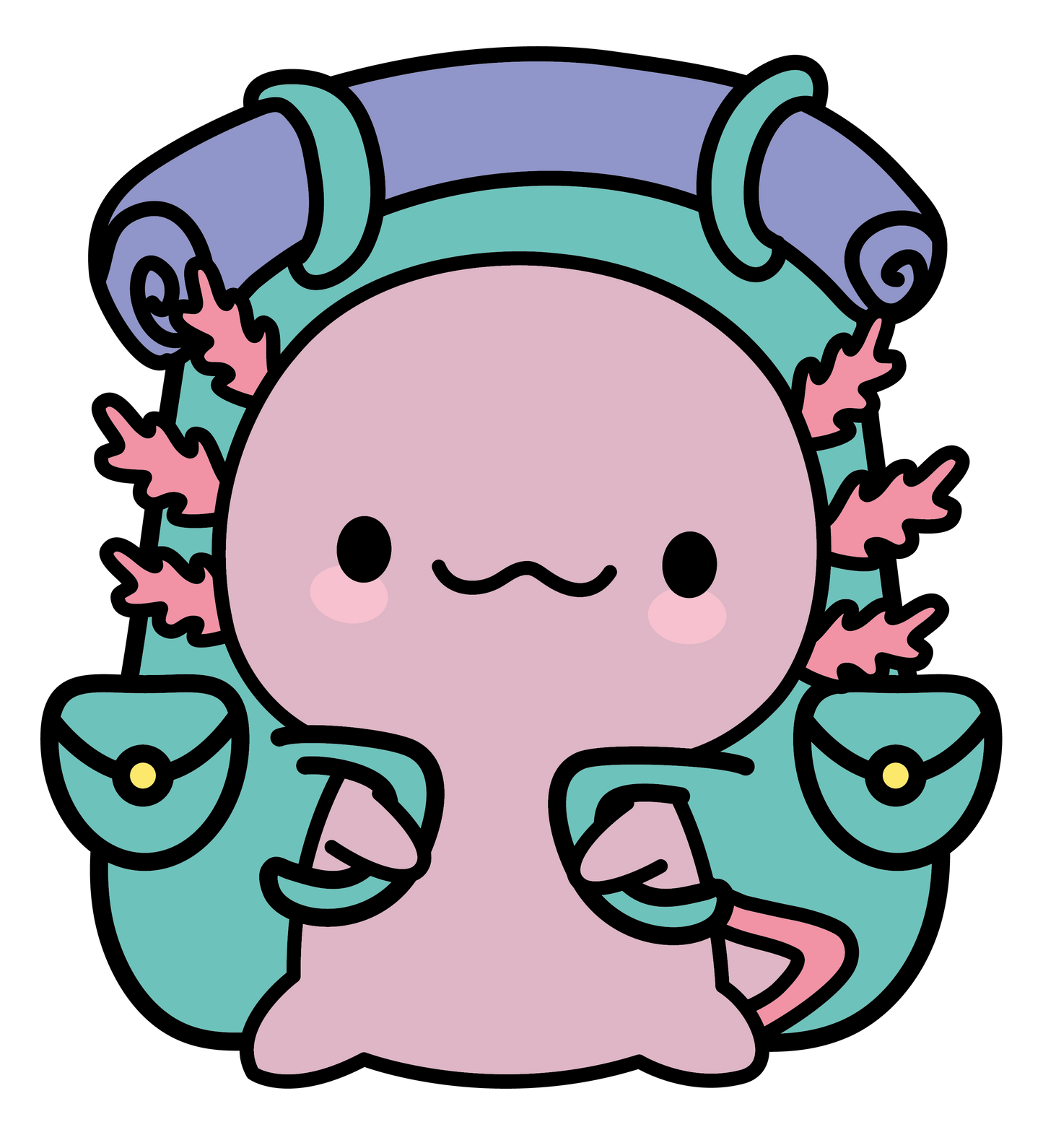 Sticker Ajolote Explorador Xo The Monster