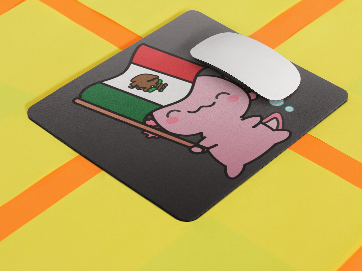 Mousepad Ajolote Y Su Bandera Xo The Monster