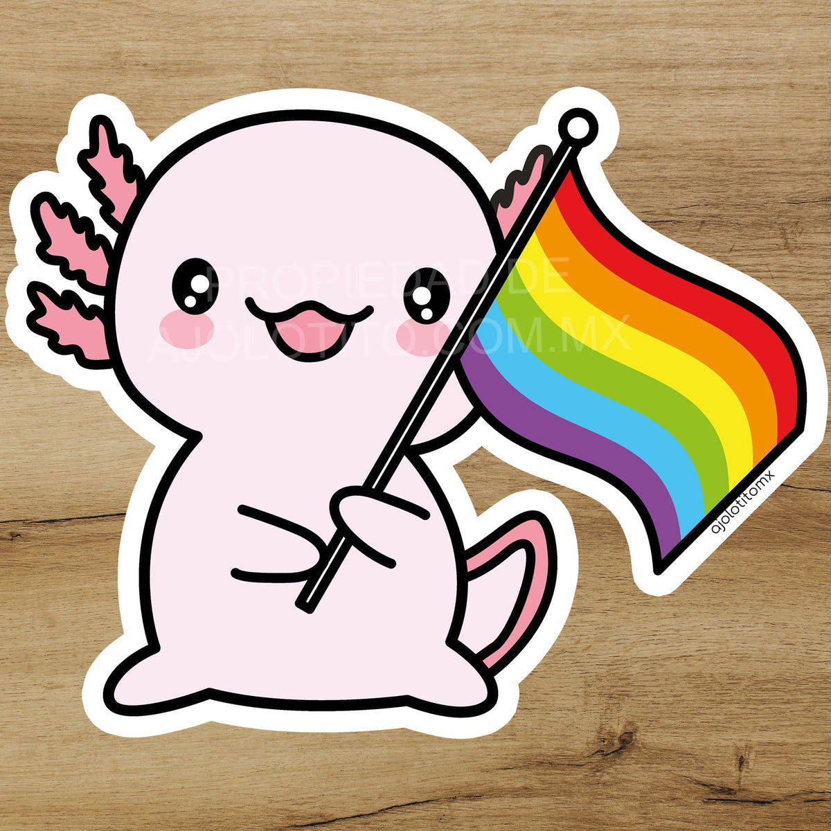 Sticker Ajolote Pride Xo The Monster