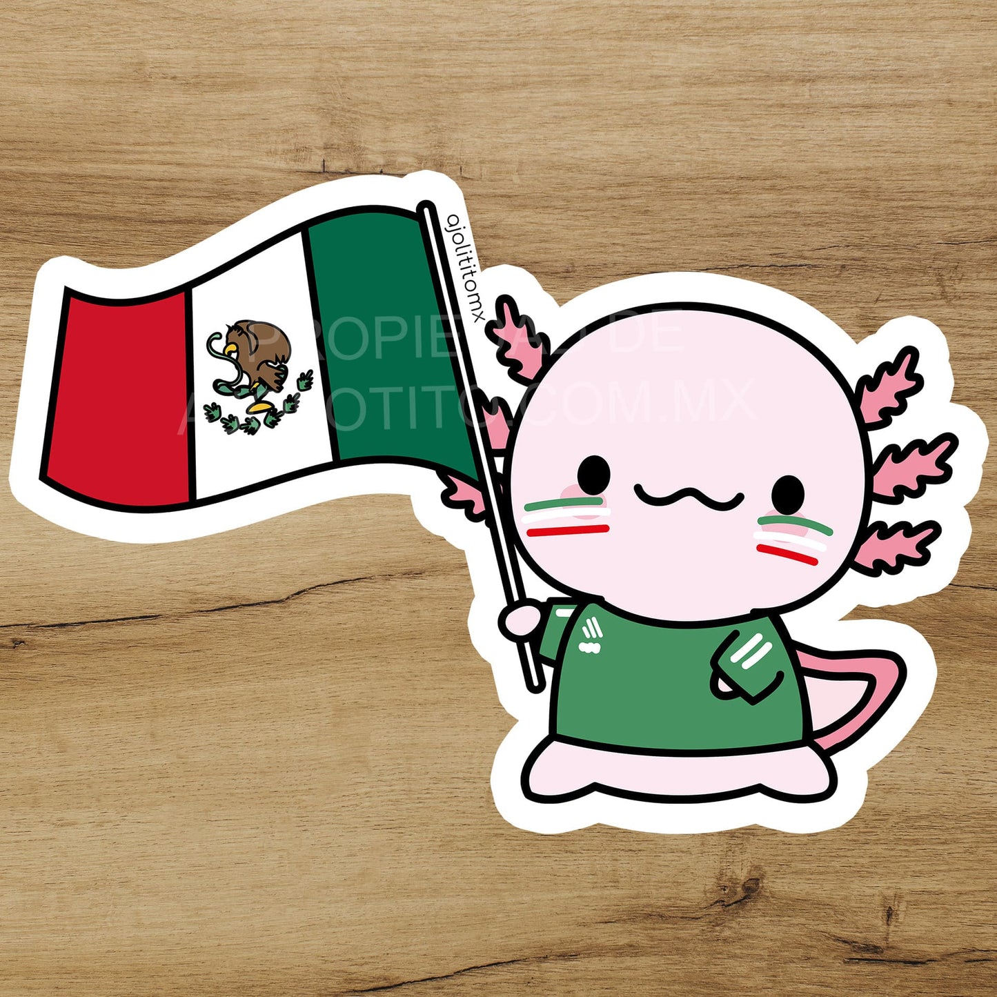 Sticker Ajolote Mundialista Xo The Monster
