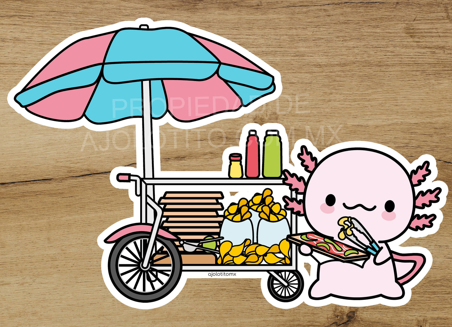 Sticker Ajolote Chicharronero Xo The Monster