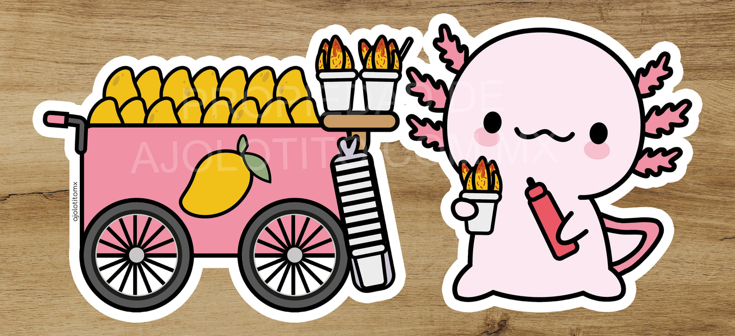 Sticker Ajolote Mangonero Xo The Monster