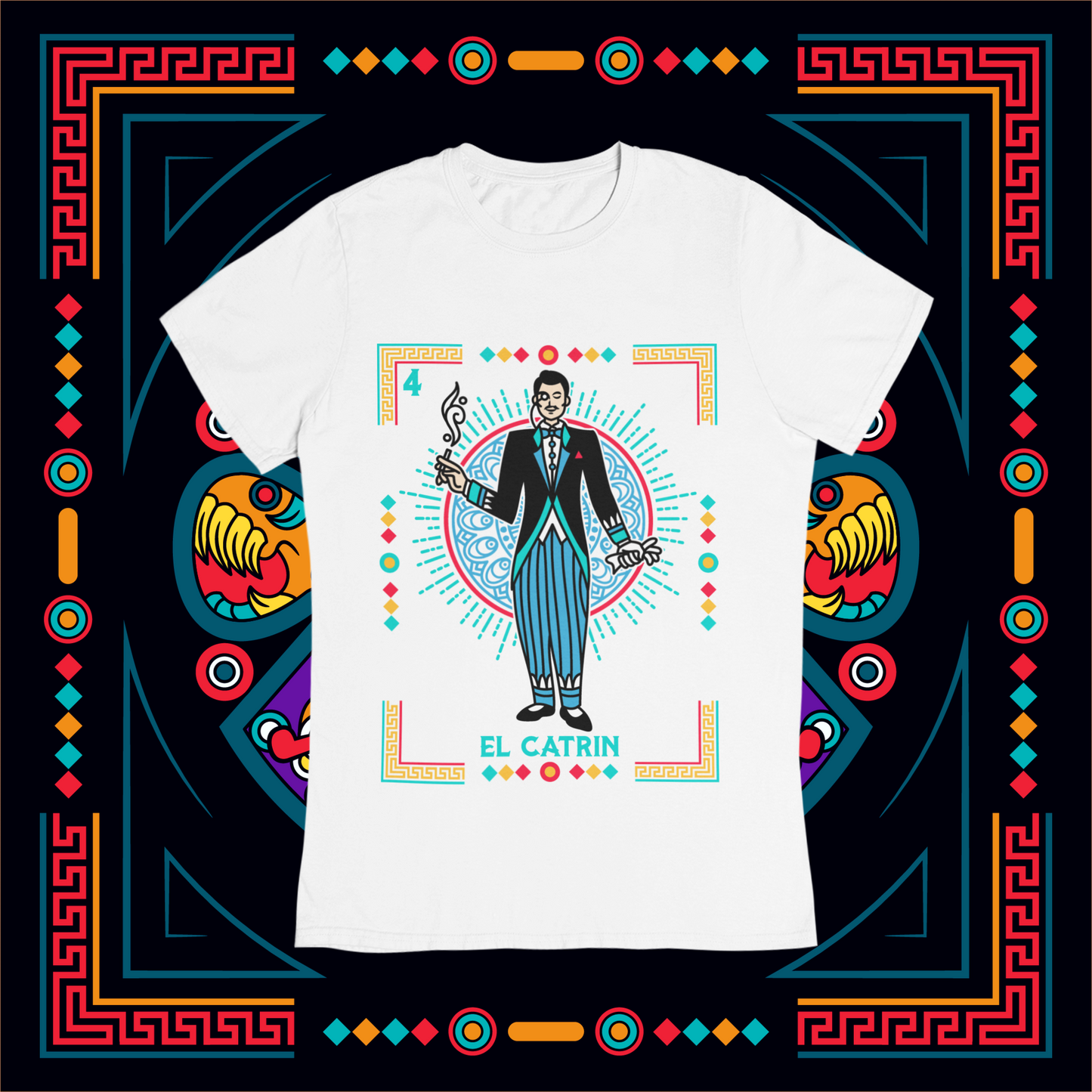 Playera Loteria El Catrin Adulto E Infantil