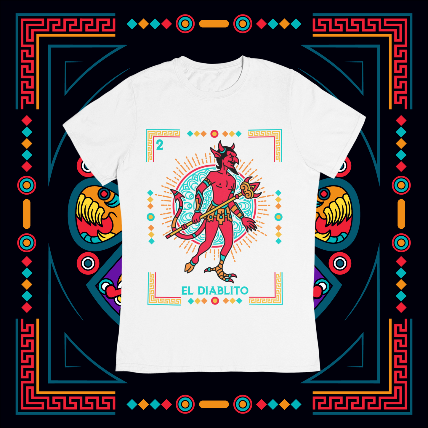 Playera Loteria El Diablito Adulto E Infantil