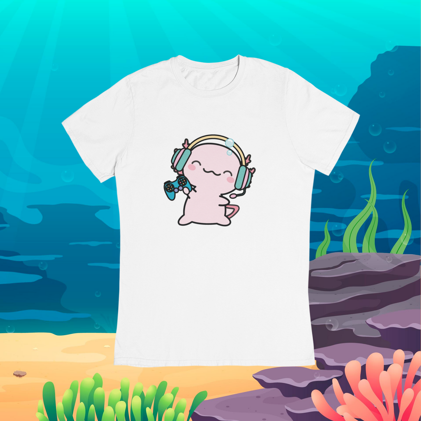 Playera Ajolote Gamer Xo The Monster Adulto E Infantil