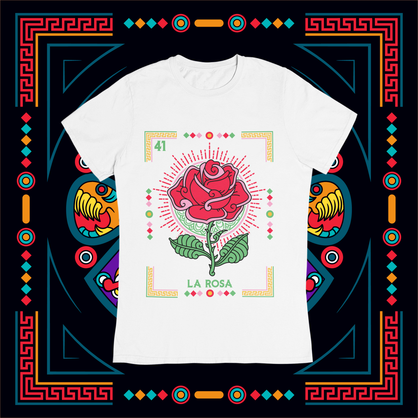 Playera Loteria La Rosa Adulto E Infantil