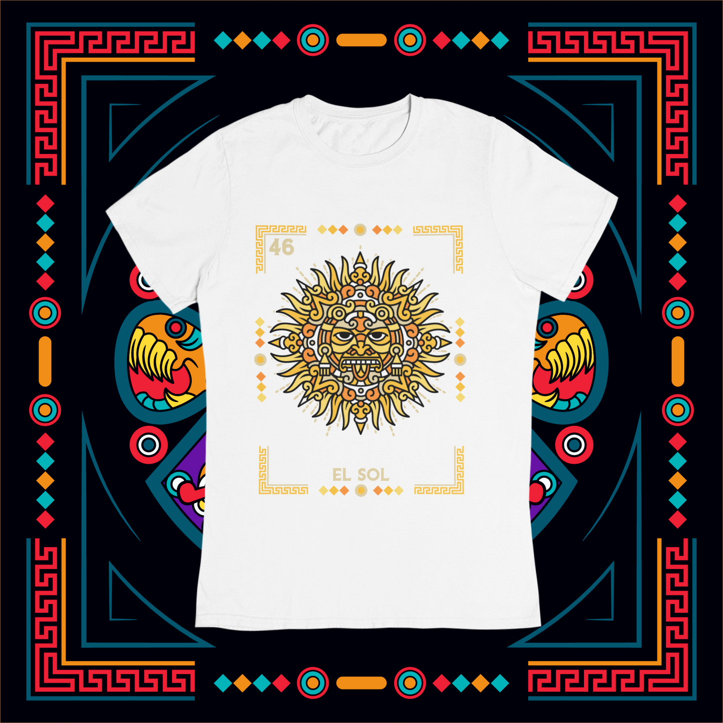 Playera Loteria El Sol Adulto E Infantil