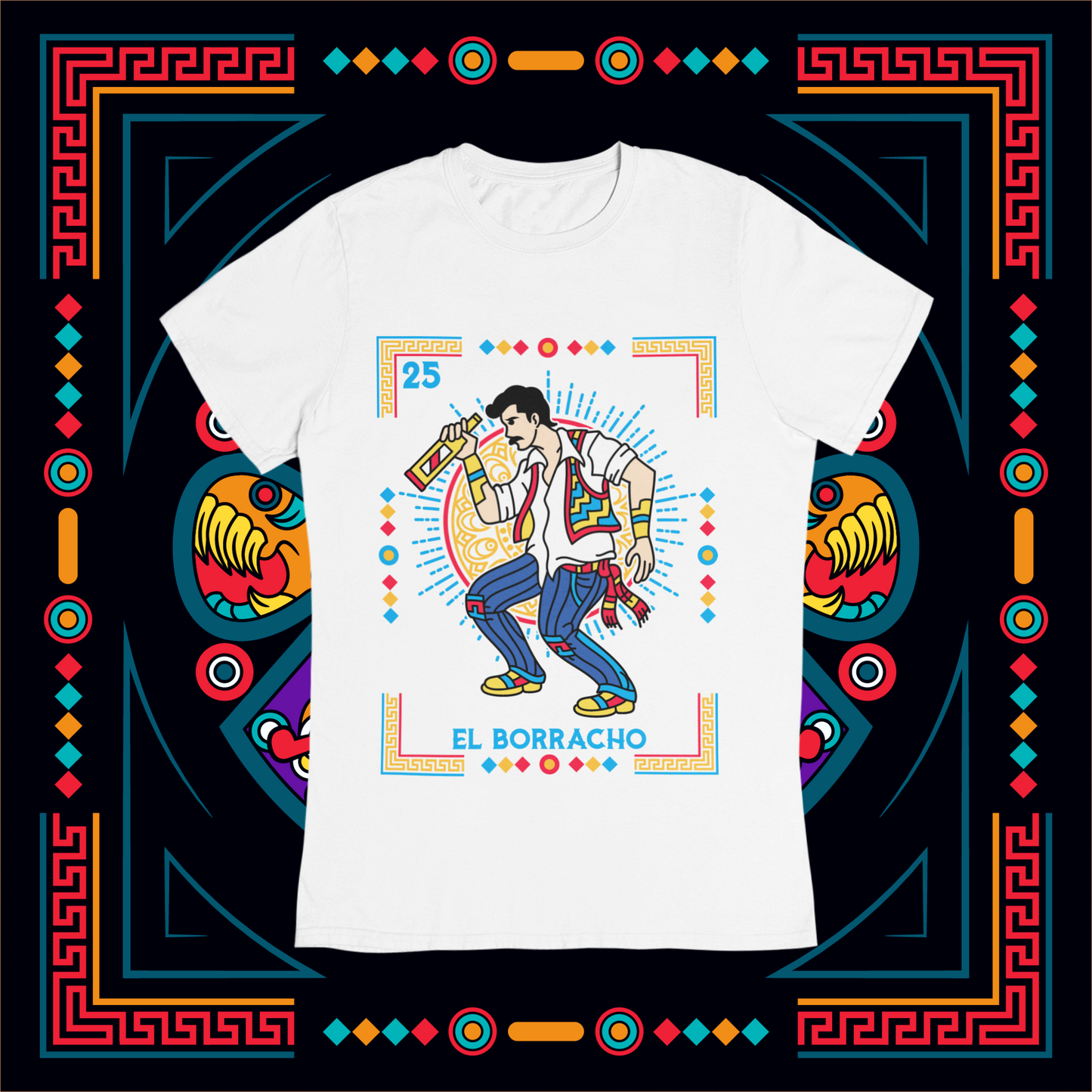 Playera Loteria El Borracho Adulto E Infantil