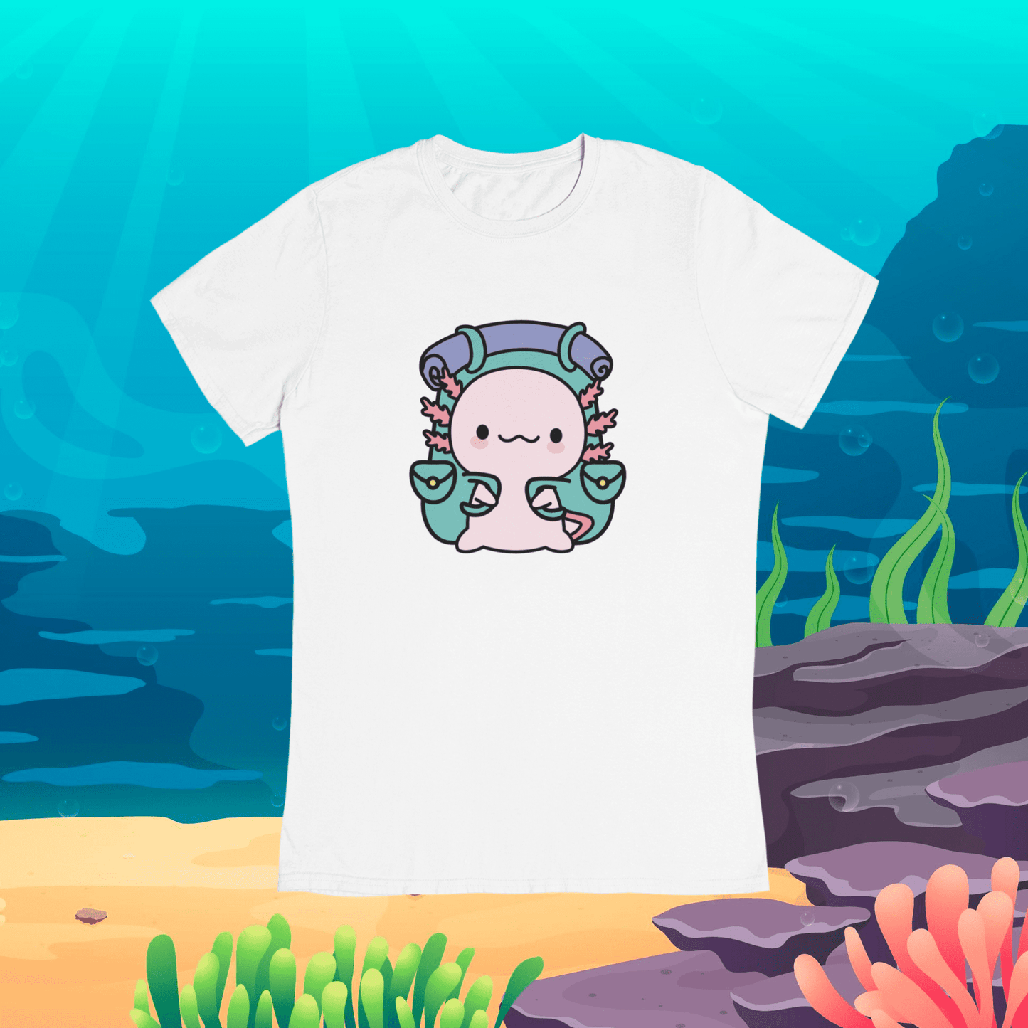 Playera Ajolote Explorador Xo The Monster Adulto E Infantil